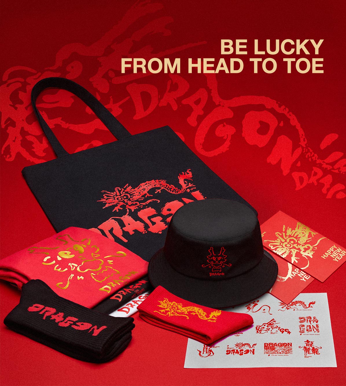 Limited Edition Dragon Year Merchandise UK UIN Footwear