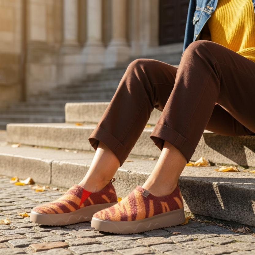 UIN Footwear Women Tangerine Red Toledo IX Women Canvas loafers