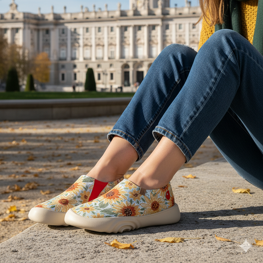 UIN Footwear Women Sunflower Fields Toledo XV Women Canvas loafers