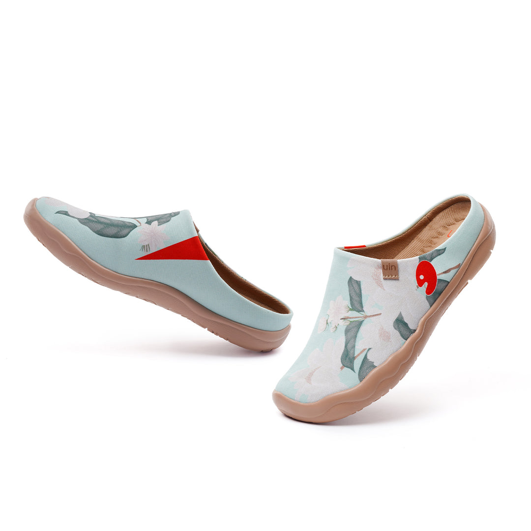 Minty Peony Malaga Slipper Women