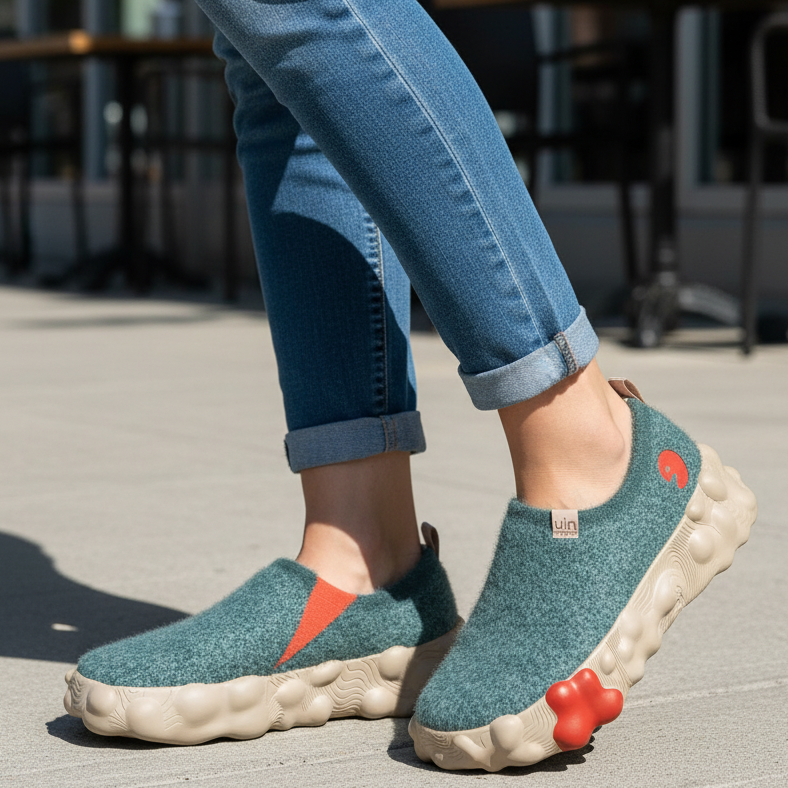 UIN Footwear Women Grass Green Toeldo VI Women Canvas loafers