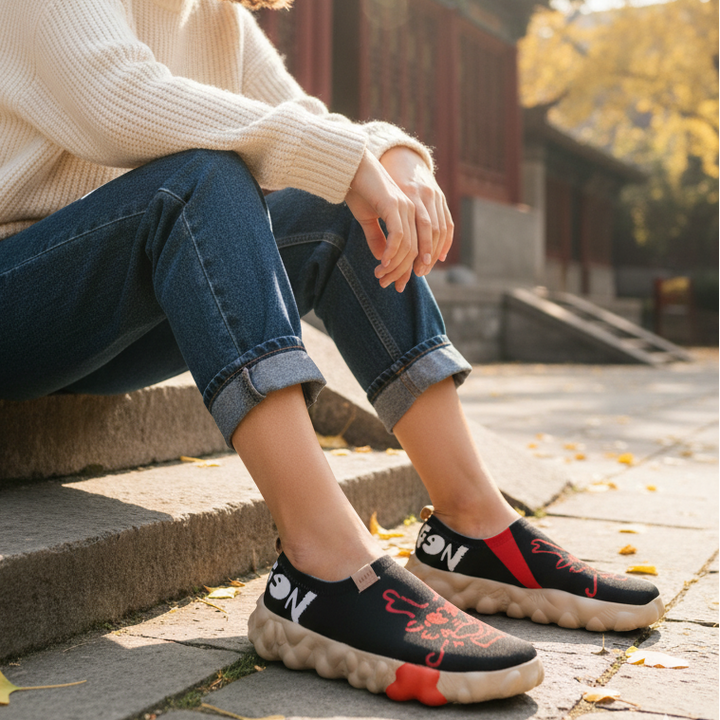 UIN Footwear Women Mysterious Dragon Toledo VI Women Canvas loafers