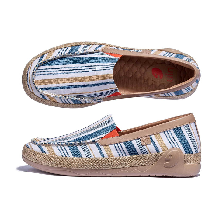 UIN Footwear Men Retro Stripes Marbella V Men Canvas loafers