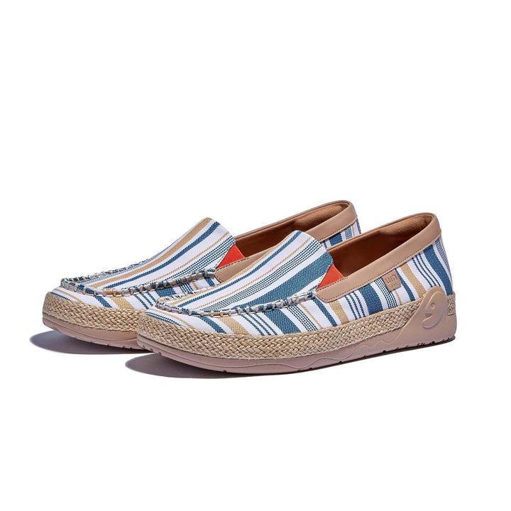 UIN Footwear Men Retro Stripes Marbella V Men Canvas loafers