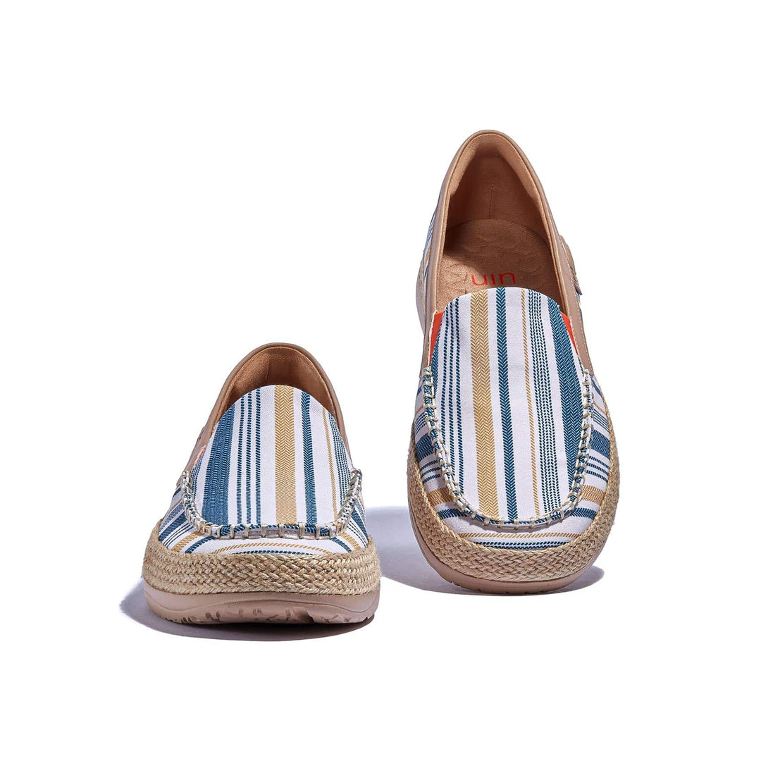 UIN Footwear Men Retro Stripes Marbella V Men Canvas loafers