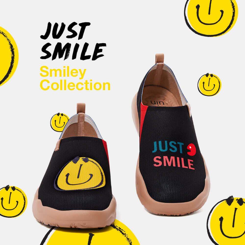 Smiley Black Knitted Men Men UIN