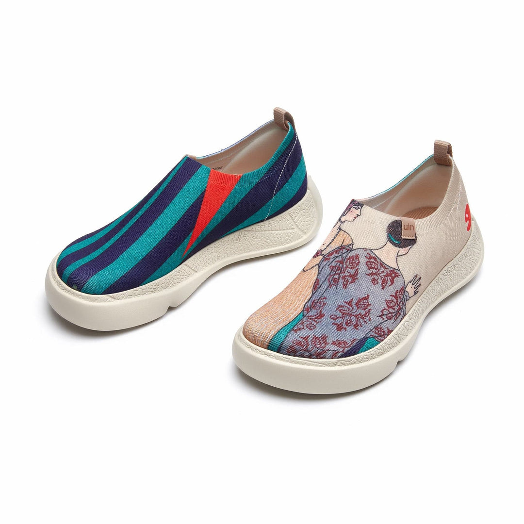 UIN Footwear Women George Barbier Robe et Manteau pour le Theatre Toledo XII Women Canvas loafers