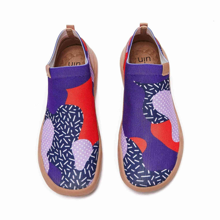 UIN Footwear Women (Pre-sale) Endless Purple Pursuit Canvas loafers