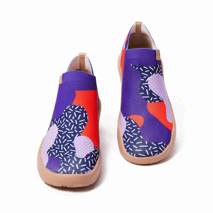 UIN Footwear Women (Pre-sale) Endless Purple Pursuit Canvas loafers