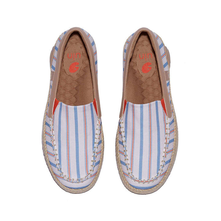 UIN Footwear Women Retro Stripes Marbella V Women Canvas loafers