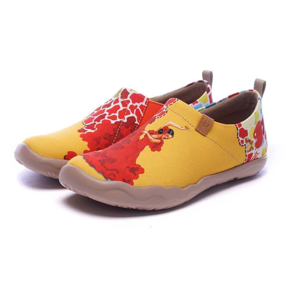 VIVA LA VIDA Women Art Painted Slip-on Shoes Women UIN
