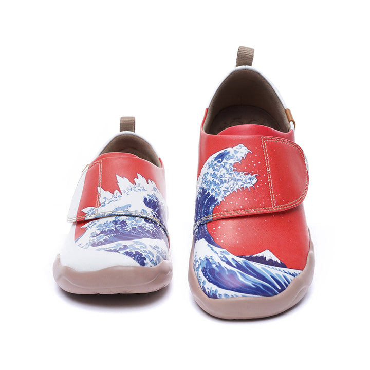 WAVY MONSTER- Kids Art Painted Leather Shoes