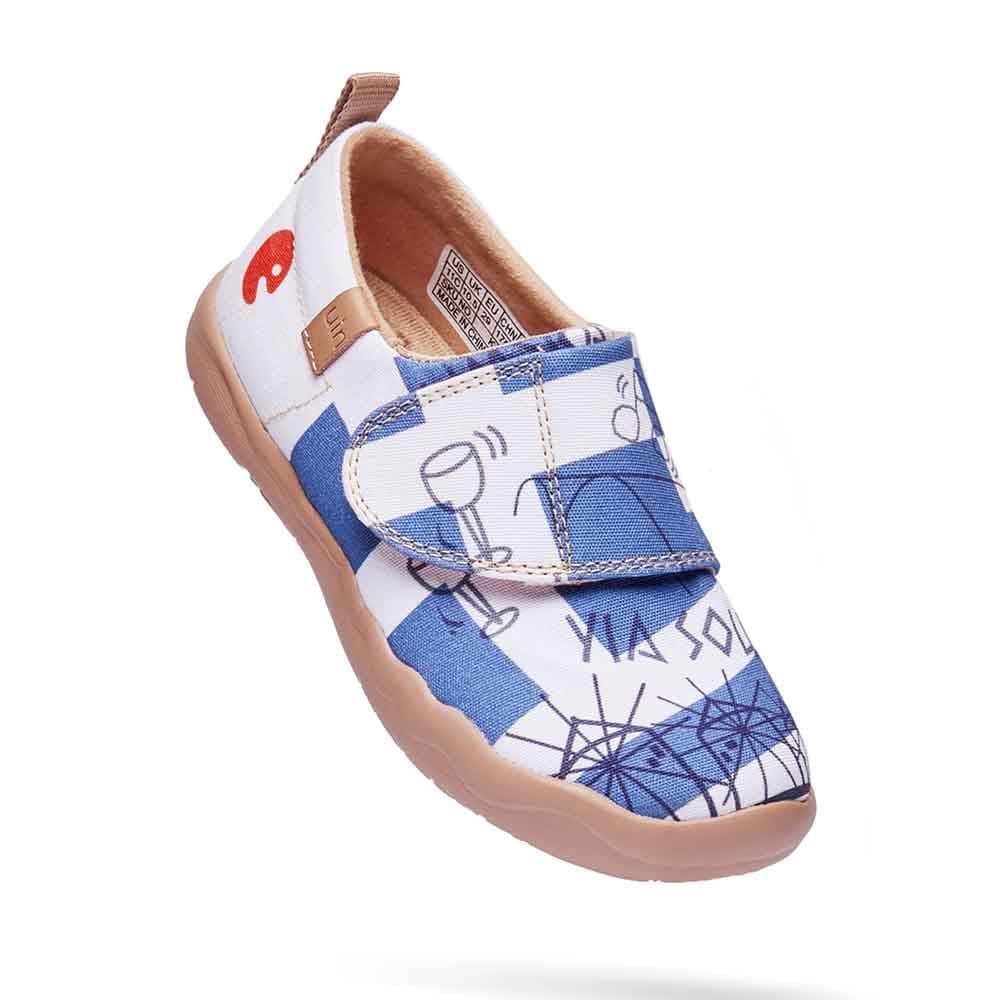 UIN Footwear Kid Blue Romance Kid Canvas loafers