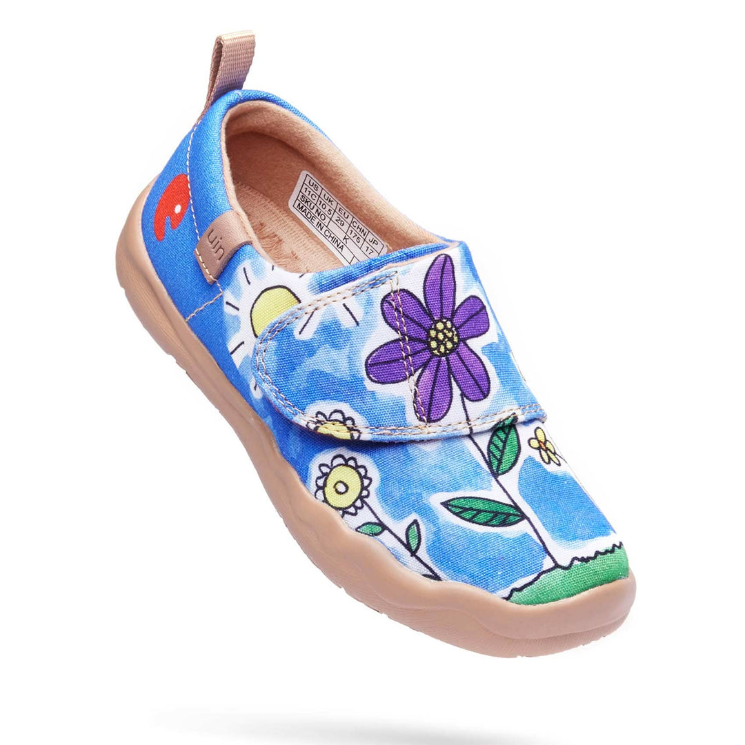 UIN Footwear Kid Flower Field In My Eyes Kid Canvas loafers