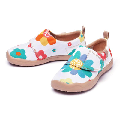 UIN Footwear Kid Flowers Market Kid Canvas loafers