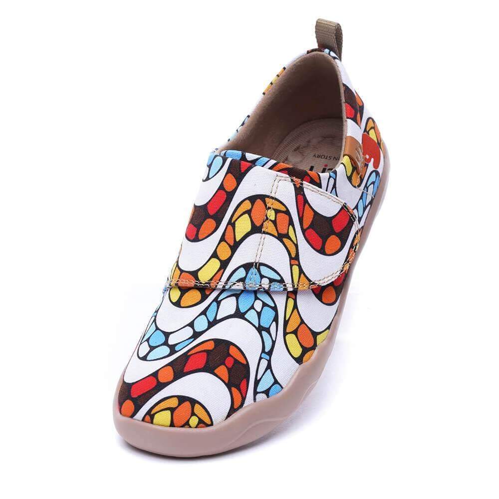 UIN Footwear Kid LA PEDRERA Kids Art Painted Canvas Shoes Canvas loafers