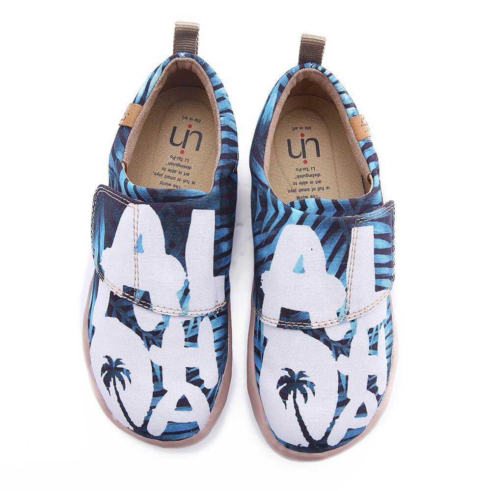 UIN Footwear Kid Love Bravely Canvas loafers