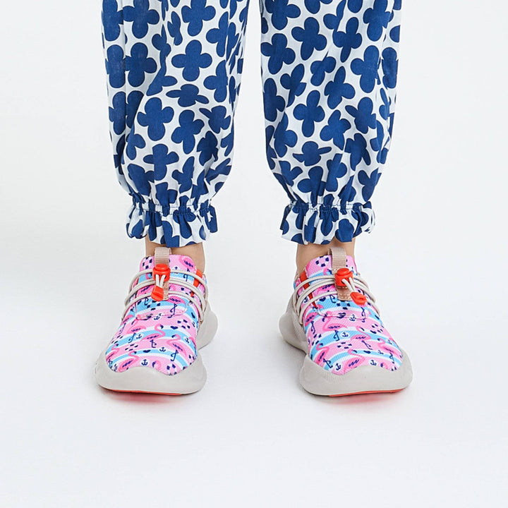 UIN Footwear Kid Pink Flamingos Mijas XIII Kid Canvas loafers
