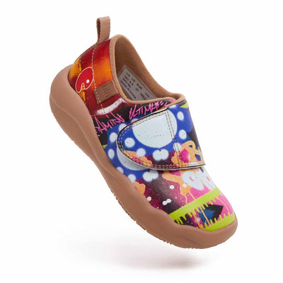 UIN Footwear Kid Watercolor Kingdom Kid Canvas loafers
