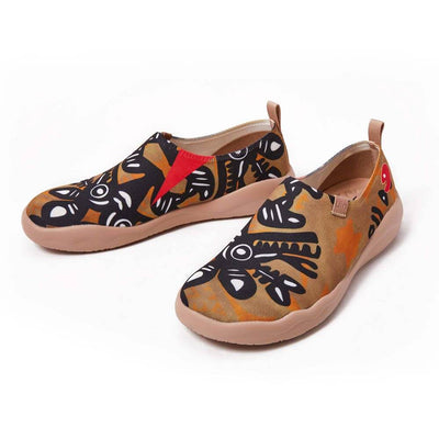 UIN Footwear Men African Totem Canvas loafers