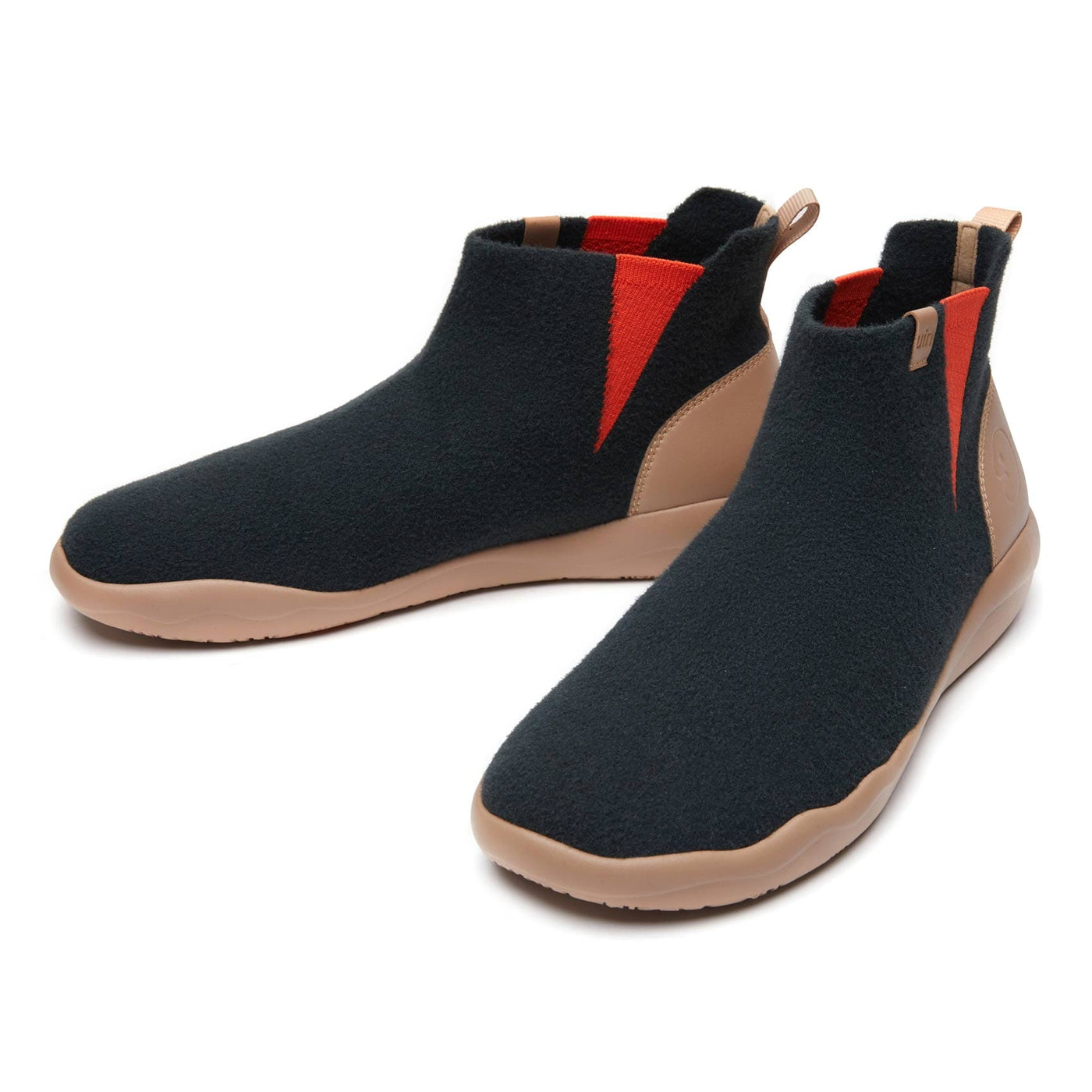 UIN Footwear Men Black Knitted Wool Granada Men Canvas loafers