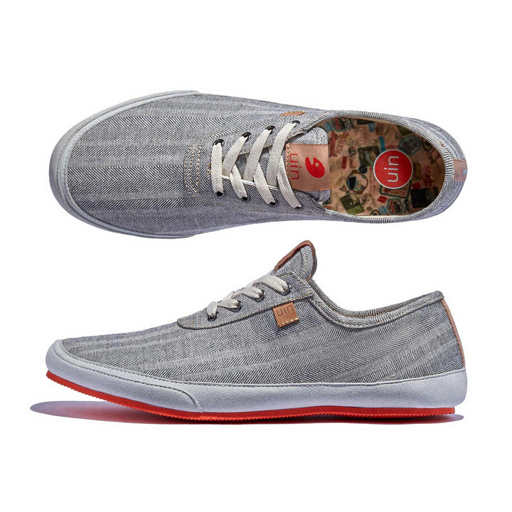 UIN Footwear Men Heather Gray Formentera III Men Canvas loafers