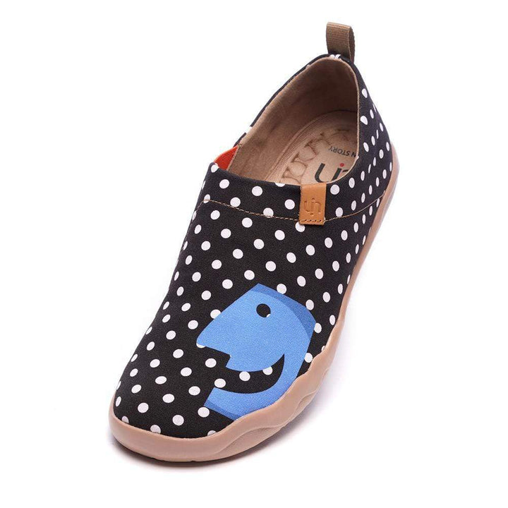 UIN Footwear Men Hola Male Dot Painted Flats Canvas loafers