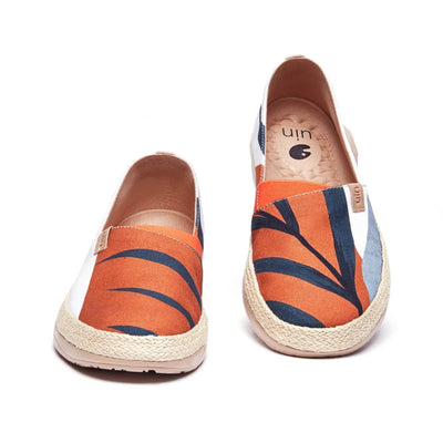 UIN Footwear Men Palm Leave Marbella Canvas loafers