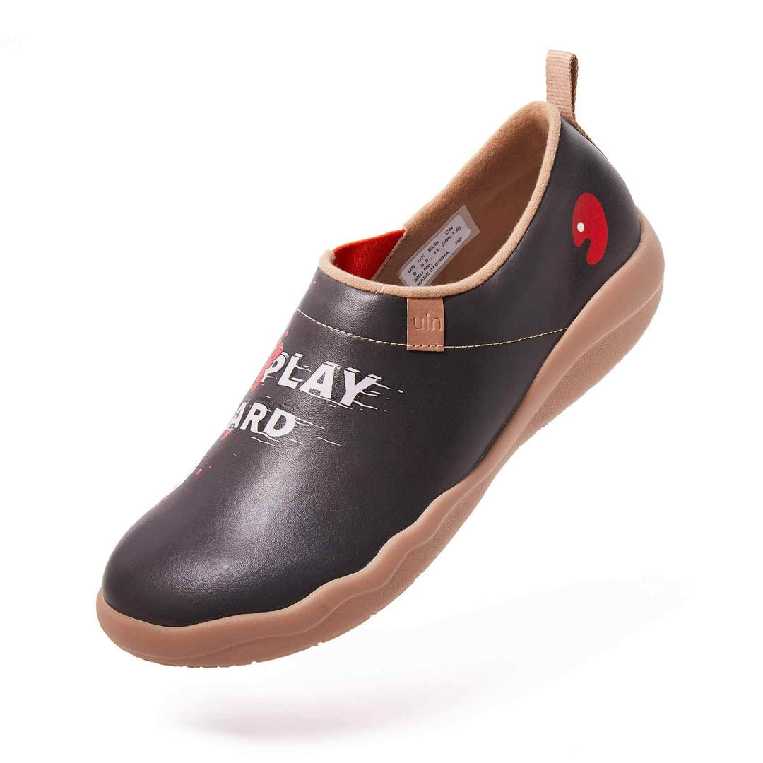 UIN Footwear Men Play Hard With Wolf Canvas loafers
