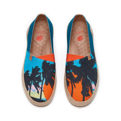 UIN Footwear Men Sunset Palm Marbella I Men Canvas loafers