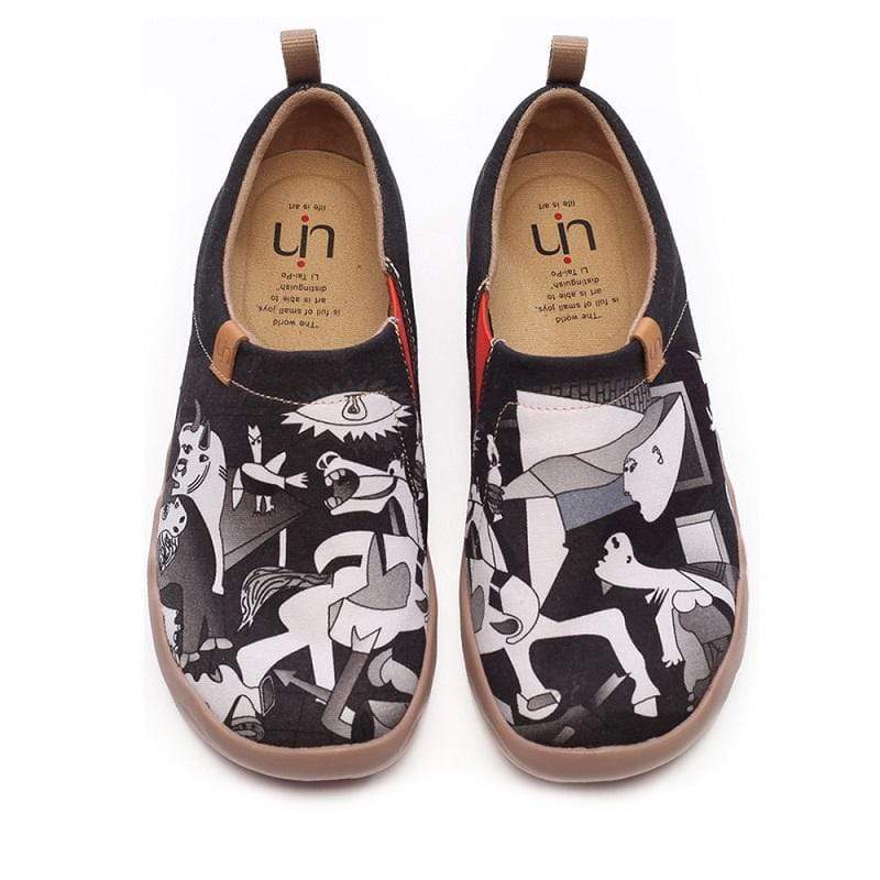 UIN Footwear Men Wandering Art Design Men Flats Canvas loafers