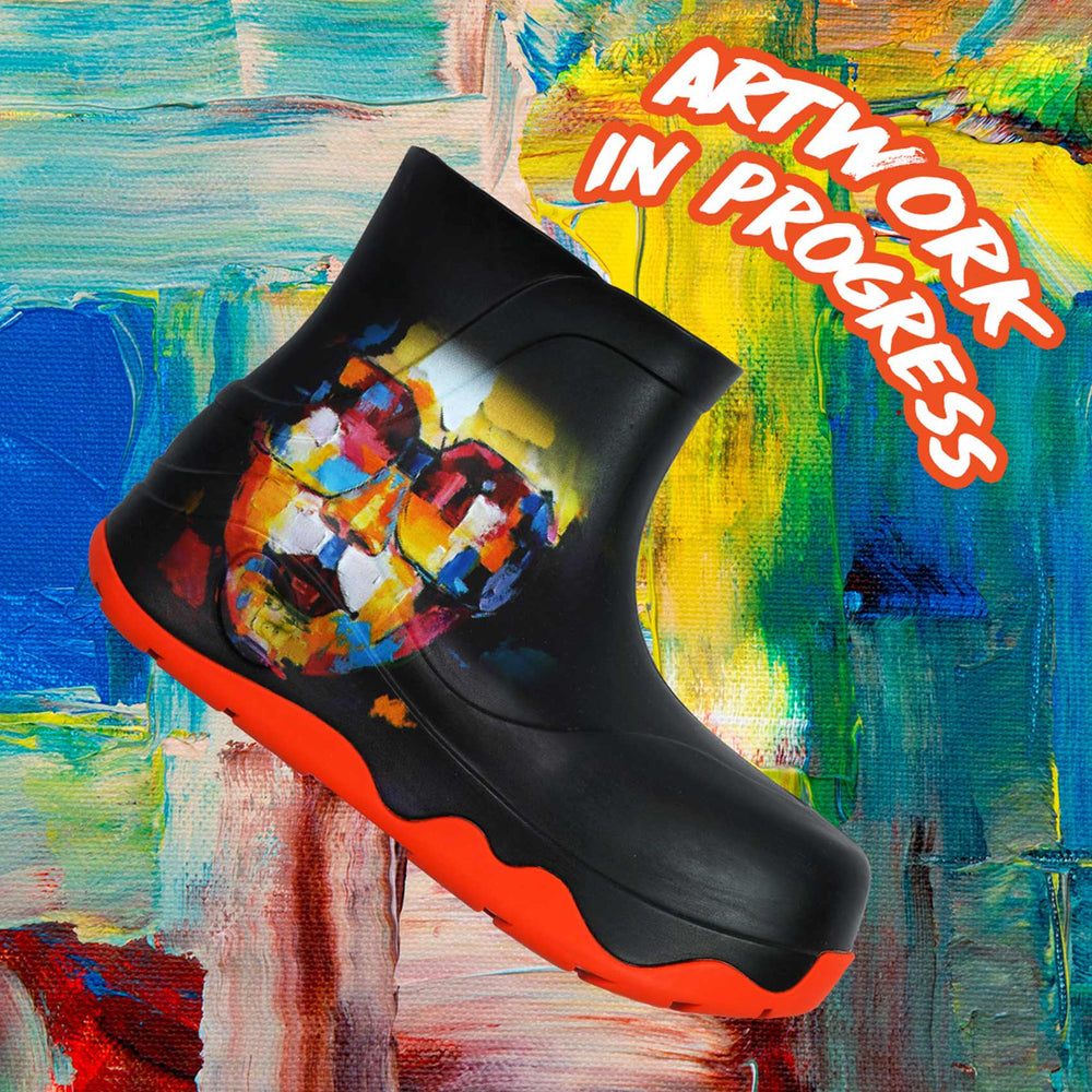 UIN Footwear Women Artwork in Progress Boots Women Canvas loafers