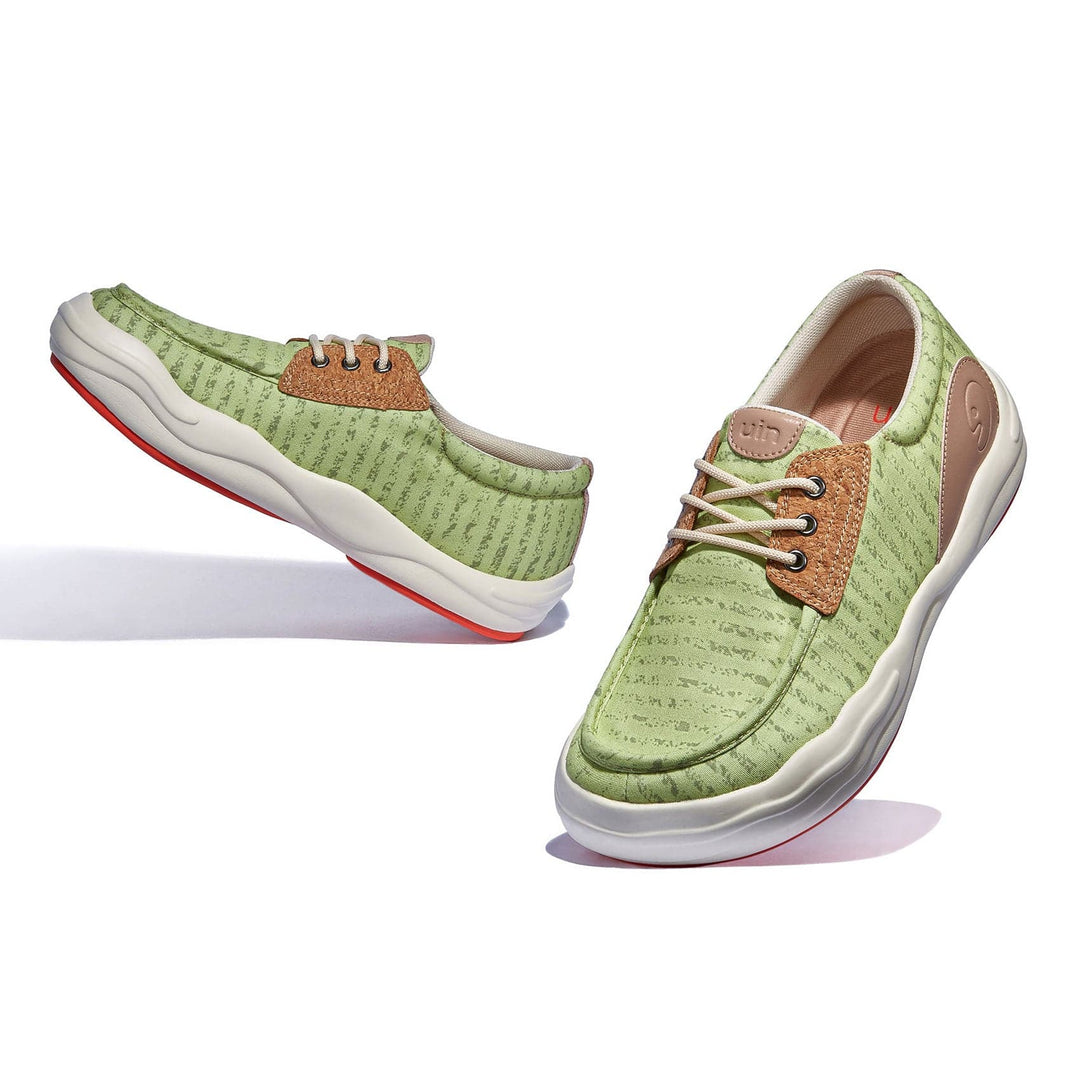 UIN Footwear Women Avocado Green Andalusia VIII Women Canvas loafers