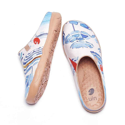 UIN Footwear Women Beach Umbrella Slipper Canvas loafers