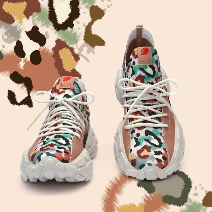 UIN Footwear Women Camouflage Leopard 2 Mulhacen I Women Canvas loafers