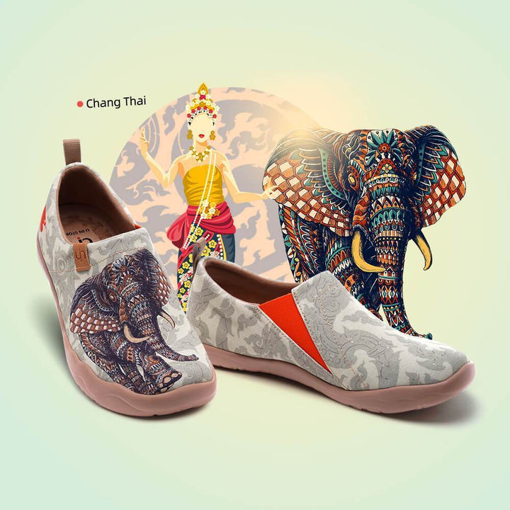 UIN Footwear Women Chang Thai II Canvas loafers