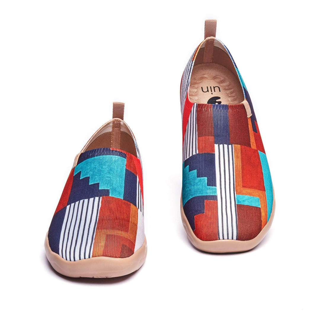 UIN Footwear Women Color Space Canvas loafers