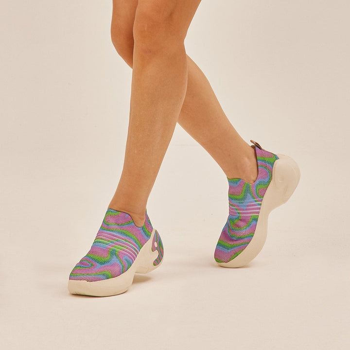UIN Footwear Women Colorful Chameleon Zaragoza II Women Canvas loafers