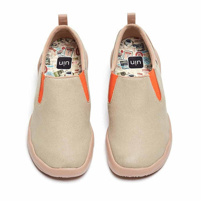 UIN Footwear Women Cuenca Oxford Tan Microfiber Suede Women Canvas loafers