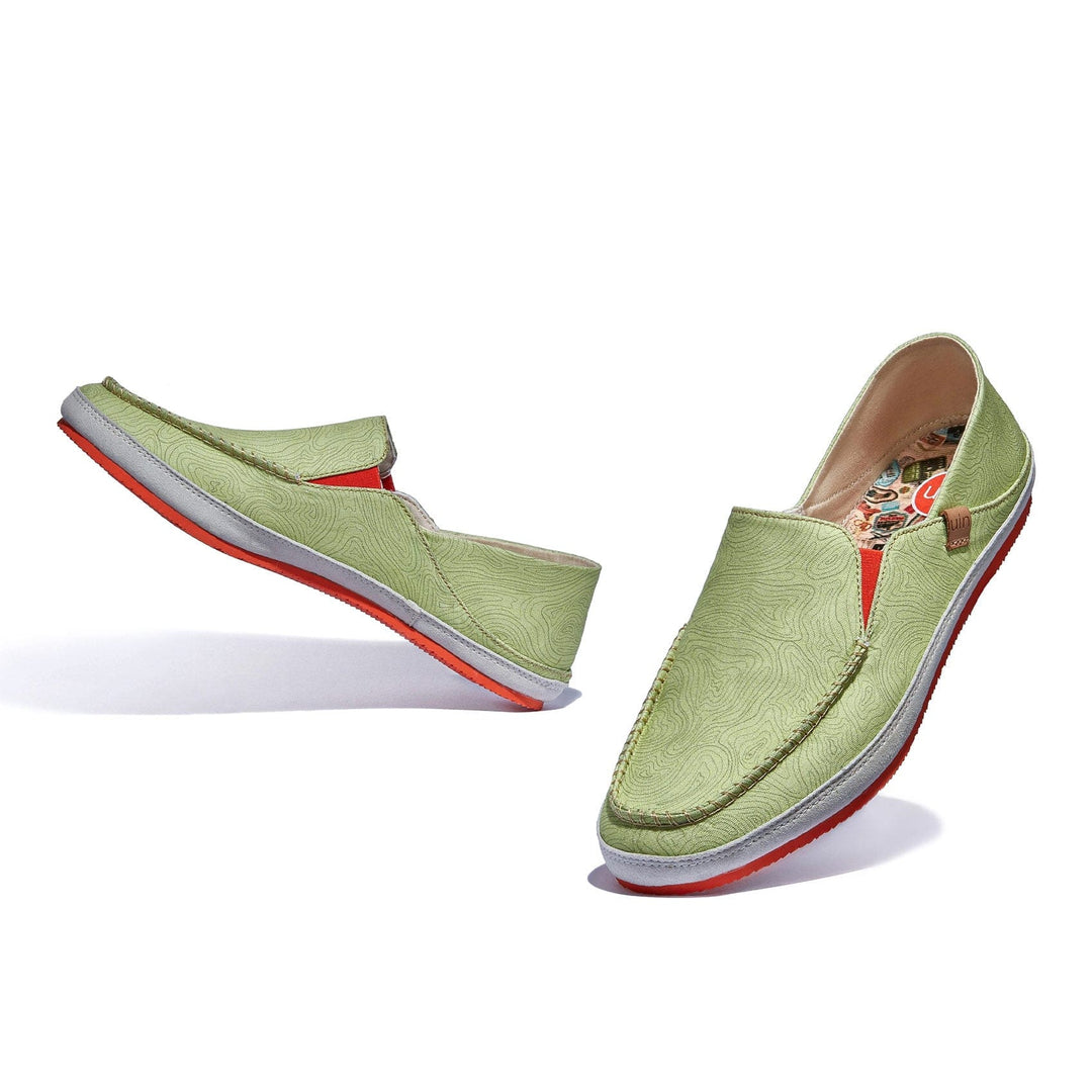 UIN Footwear Women Daiquiri Green Formentera II Women Canvas loafers