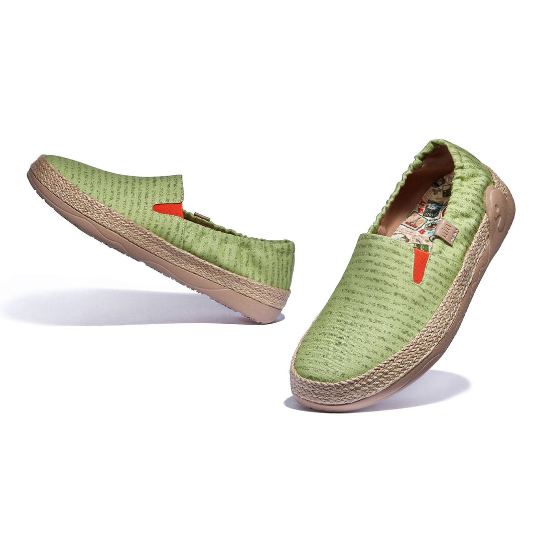 UIN Footwear Women Daiquiri Green Marbella VI Women Canvas loafers