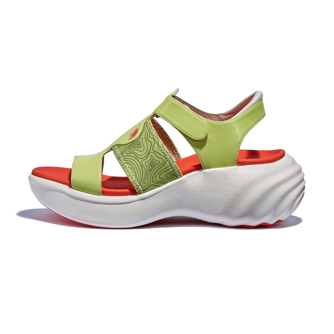UIN Footwear Women Daiquiri Green Sitges I Women Canvas loafers