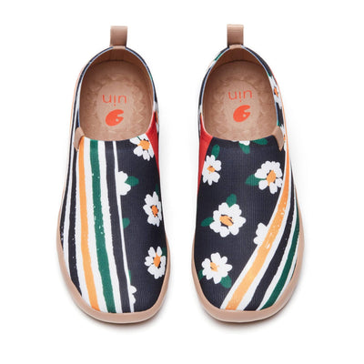 UIN Footwear Women Daisy Stripes Toledo I Women Canvas loafers