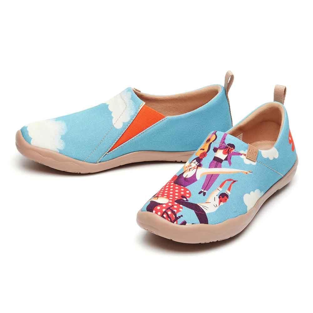 UIN Footwear Women Dance To The Beat Canvas loafers