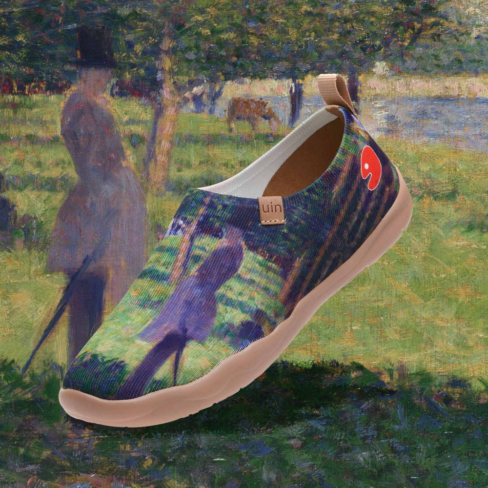 UIN Footwear Women Georges Seurat Study for 'La Grande JatteWomen Canvas loafers