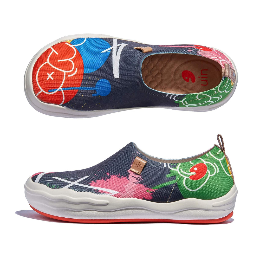 UIN Footwear Women Graffiti Wall Toledo VIII Women Canvas loafers