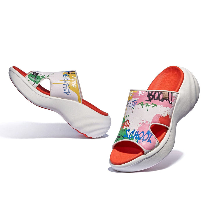 UIN Footwear Women Graffiti Youth Sitges III Women Canvas loafers
