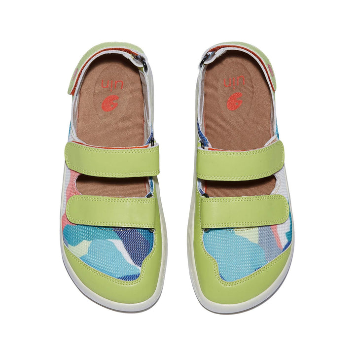 UIN Footwear Women Green Wonderland Mahon III Women Canvas loafers