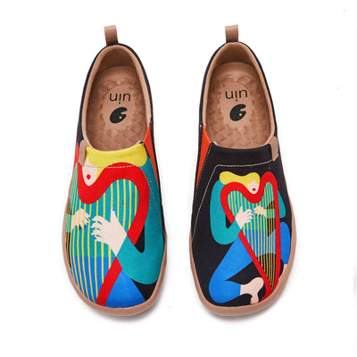 UIN Footwear Women Harp Canvas loafers