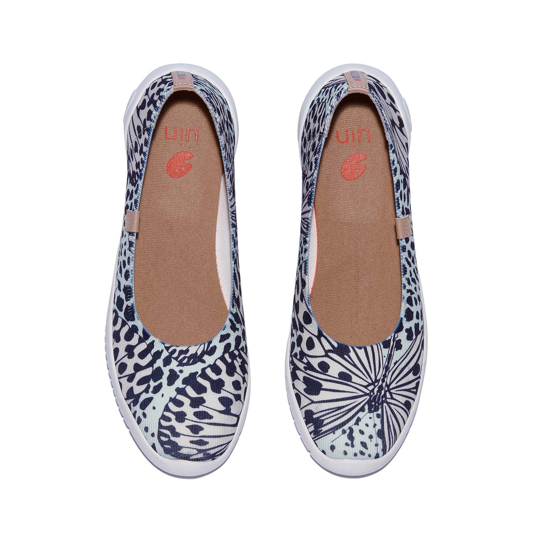 UIN Footwear Women Leopard Butterfly Menorca III Women Canvas loafers